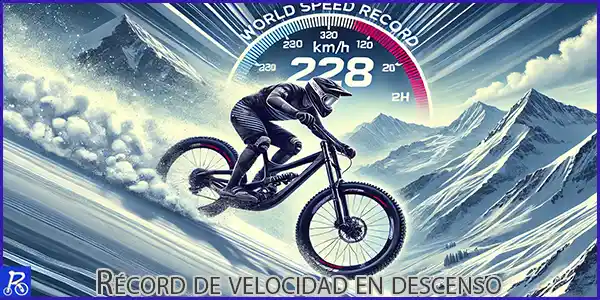 Record velocidad descenso colina nieve
