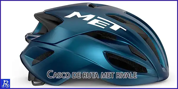 MET Casco RIVALE MIPS, Sport, Azul metálico