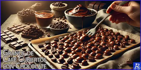 Receta de Granos de Café Cubiertos con Chocolate