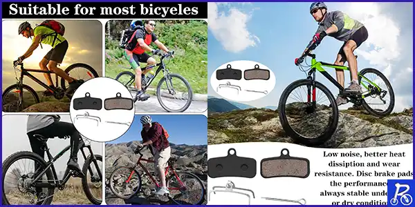 Pastillas de Freno de Bicicleta de Resina Semimetálica para Frenos de Cuatro Pistones