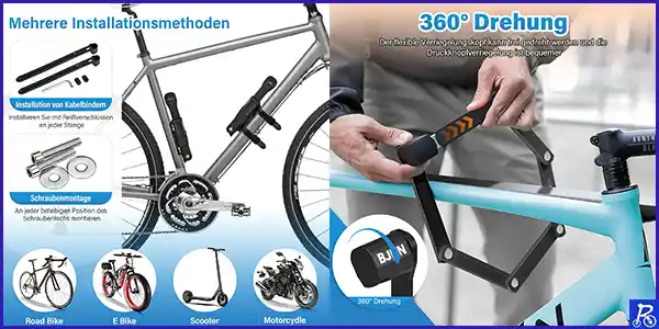 Candado en U para bicicleta de alta seguridad