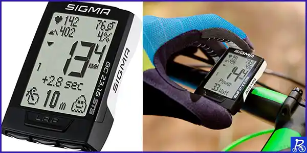 Sigma Sport BC 23.16 STS White 02316 - Ciclocomputador con funciones de frecuencia cardíaca, frecuencia de pedaleo de alta capacidad de registro blanco velocímetro para bicicleta de fácil manejo