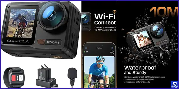 Una cámara de vídeo deportiva Hero4